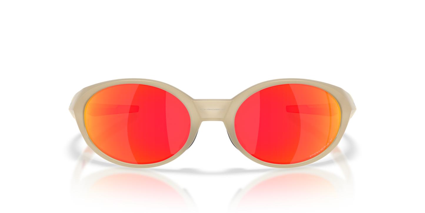 Oakley Eye Jacket Redux Latitude Collection Sunglasses front view - Colour: Sandstorm / Prizm Ruby Polarised