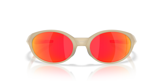 Oakley Eye Jacket Redux Latitude Collection Sunglasses front view - Colour: Sandstorm / Prizm Ruby Polarised