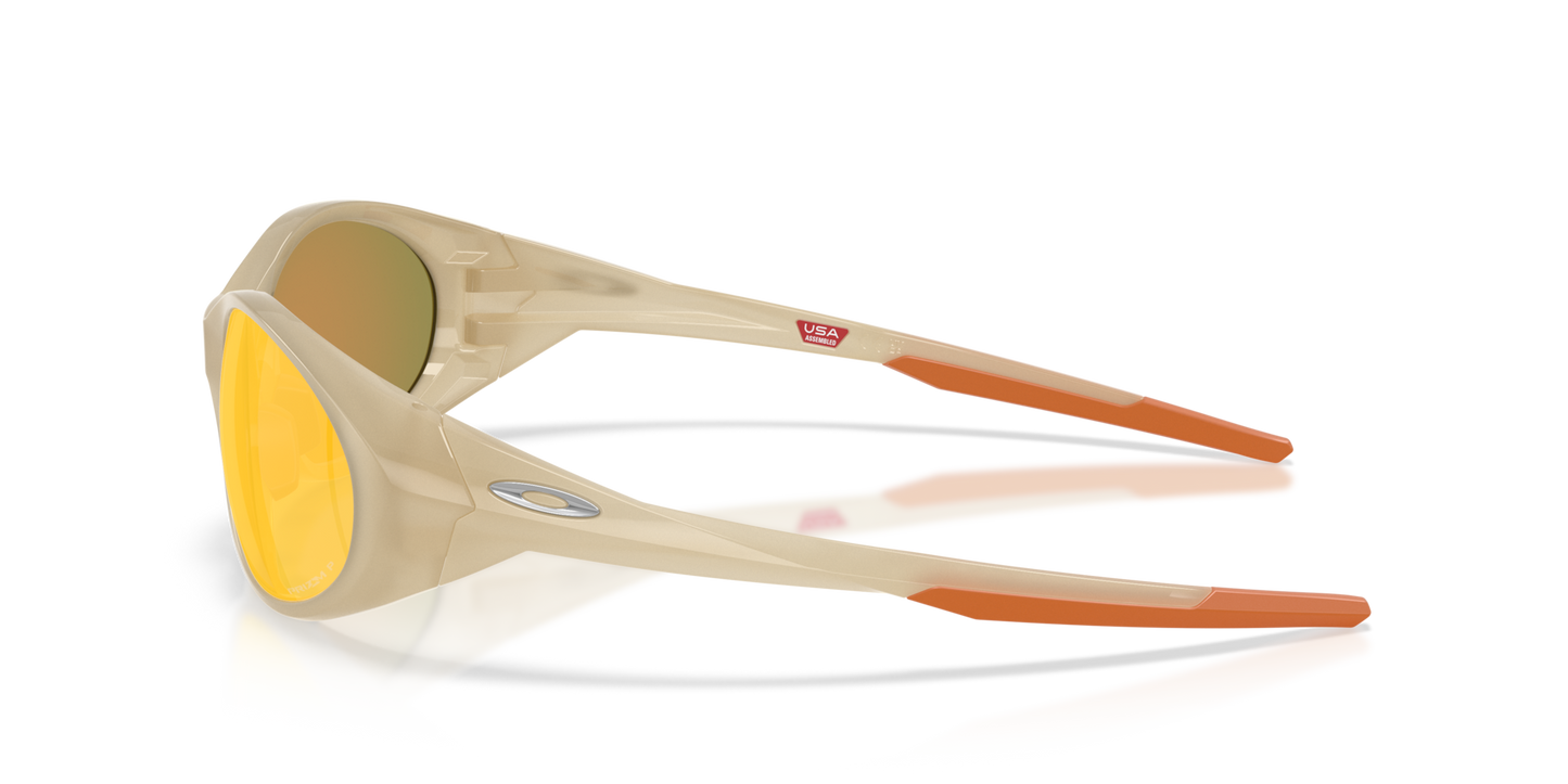 Oakley Eye Jacket Redux Latitude Collection Sunglasses side view - Colour: Sandstorm / Prizm Ruby Polarised