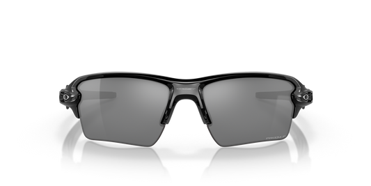 Oakley Flak 2.0 XL Sunglasses front view - Colour: Polished Black / Prizm Black Polarised