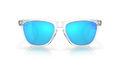 Oakley Frogskins XL Sunglasses front view - Colour: Crystal Clear / Prizm Sapphire