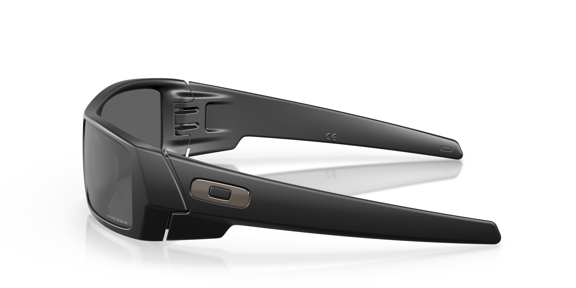 Oakley Gascan Sunglasses side view - Colour: Matte Black / Prizm Black