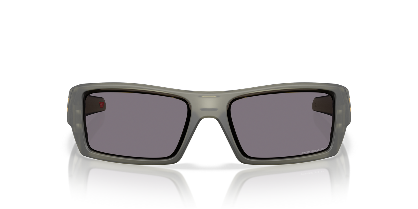 Oakley Gascan Sunglasses front view - Colour: Matte Transparent Olive Ink / Prizm Grey Polarised