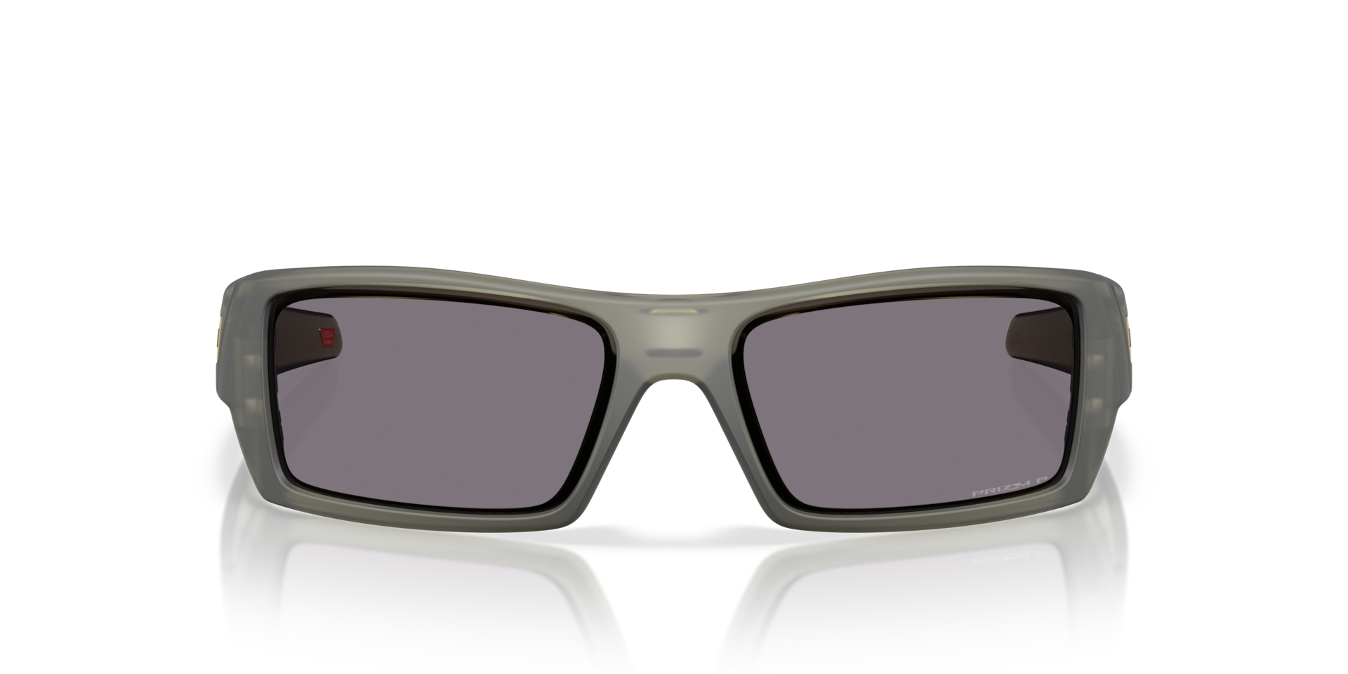 Oakley Gascan Sunglasses front view - Colour: Matte Transparent Olive Ink / Prizm Grey Polarised