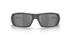 Oakley Heliostat Sunglasses front view - Colour: Matte Black / Prizm Black Polarised