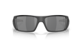 Oakley Heliostat Sunglasses front view - Colour: Matte Black / Prizm Black Polarised