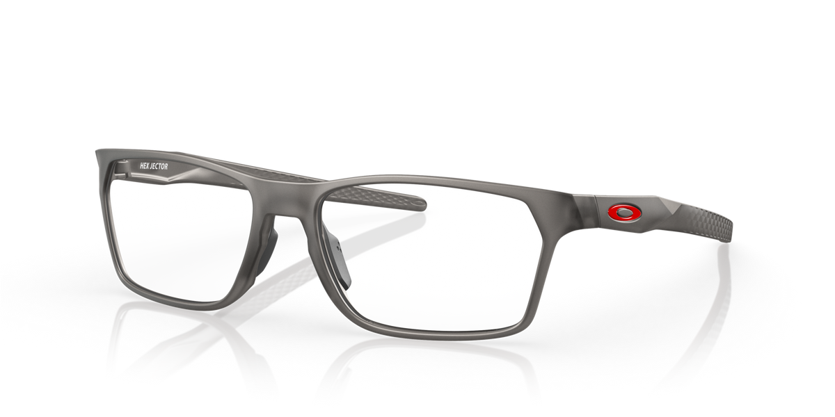 Oakley Hex Jector OX8032 Optical Frames angle view - Colour: Satin Grey Smoke