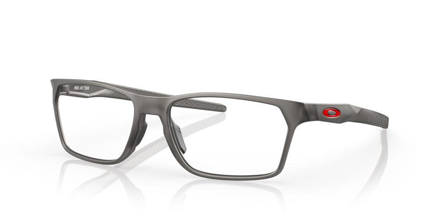 Oakley Hex Jector OX8032 Optical Frames angle view - Colour: Satin Grey Smoke