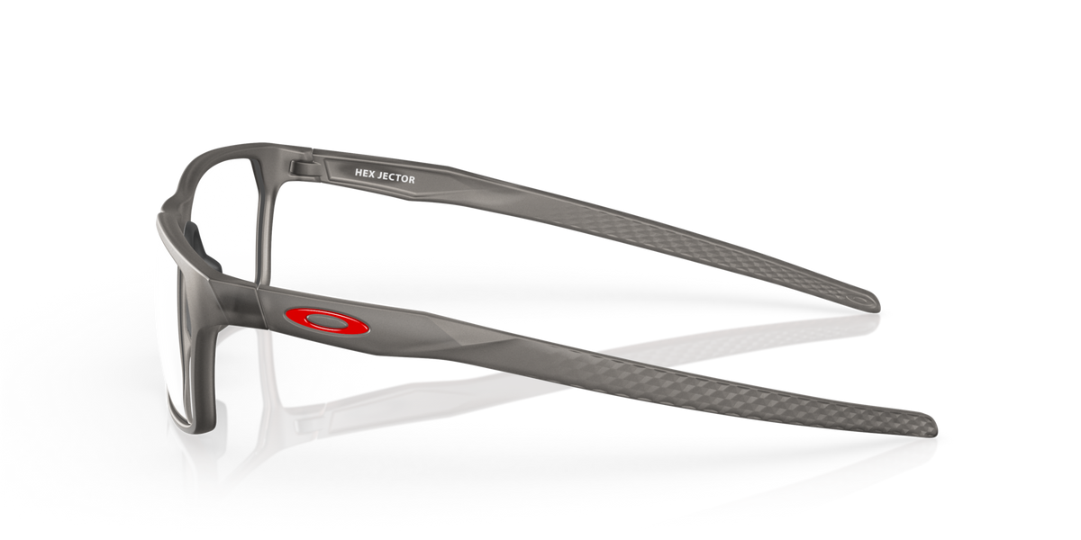 Oakley Hex Jector OX8032 Optical Frames side view - Colour: Satin Grey Smoke