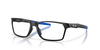 Oakley Hex Jector OX8032 Optical Frames angle view - Colour: Satin Black with Blue Detail