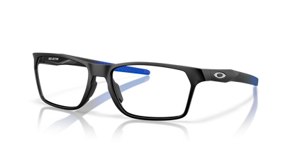 Oakley Hex Jector OX8032 Optical Frames angle view - Colour: Satin Black with Blue Detail