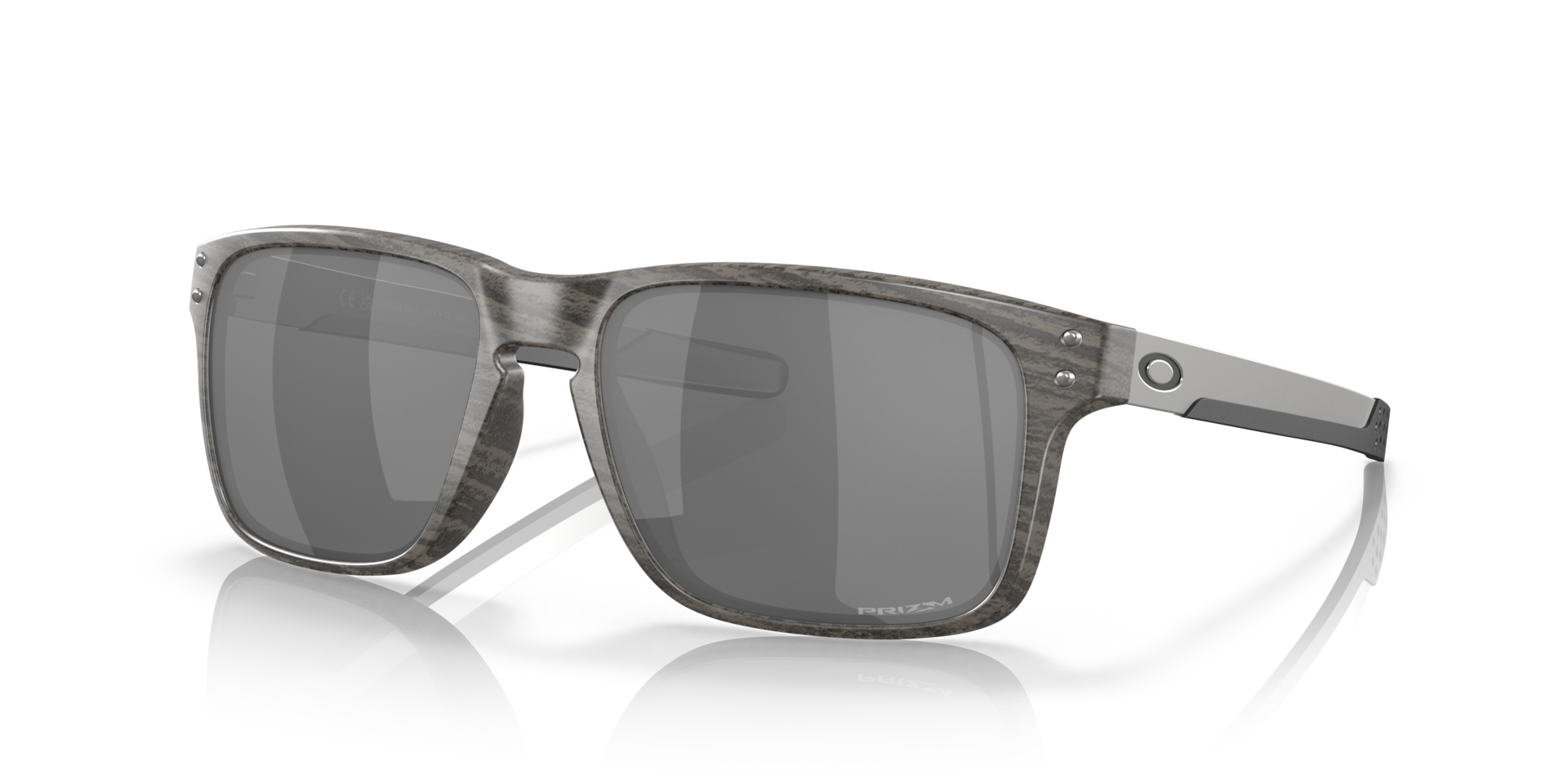 Oakley Holbrook Mix Sunglasses angle view - Colour: Woodgrain / Prizm Black
