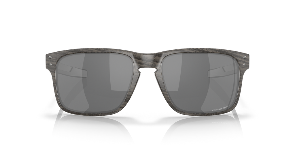 Oakley Holbrook Mix Sunglasses front view - Colour: Woodgrain / Prizm Black