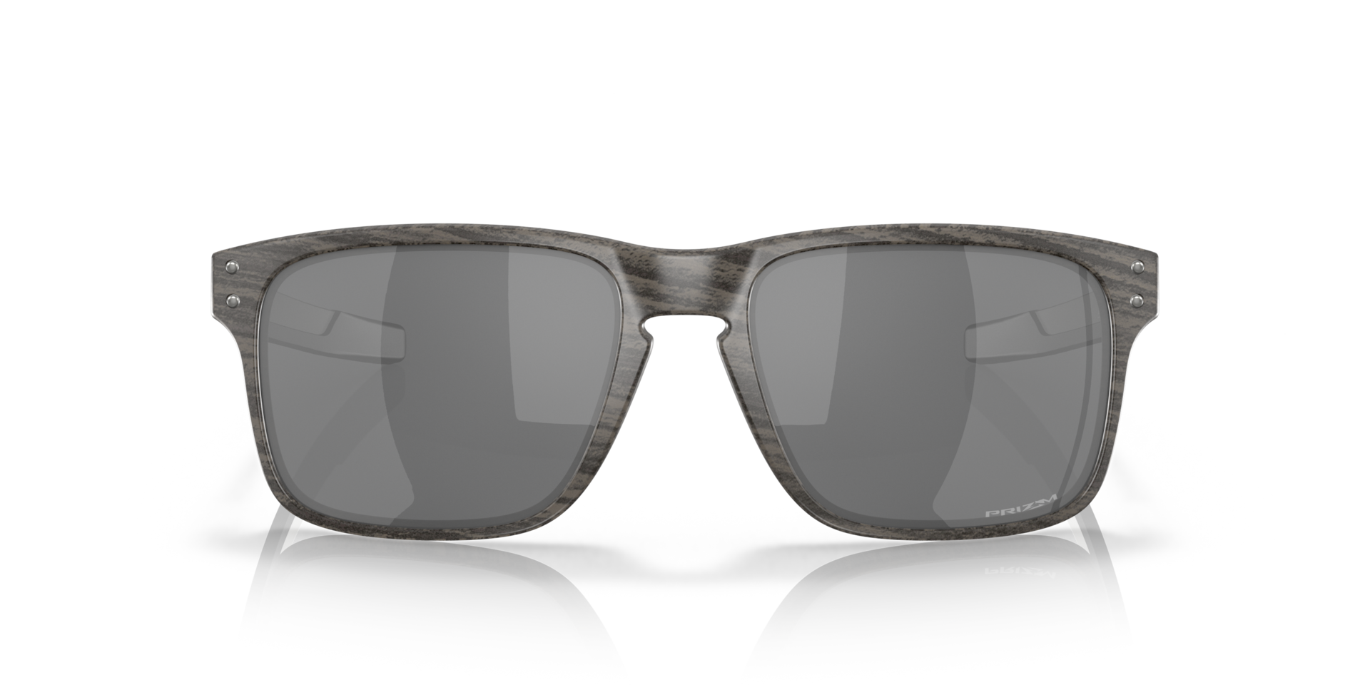 Oakley Holbrook Mix Sunglasses front view - Colour: Woodgrain / Prizm Black