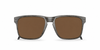 Oakley Holbrook Mix Sunglasses front view - Colour: Woodgrain - Lens: Brown solid tint - Media: Custom Polarised Brown solid tint