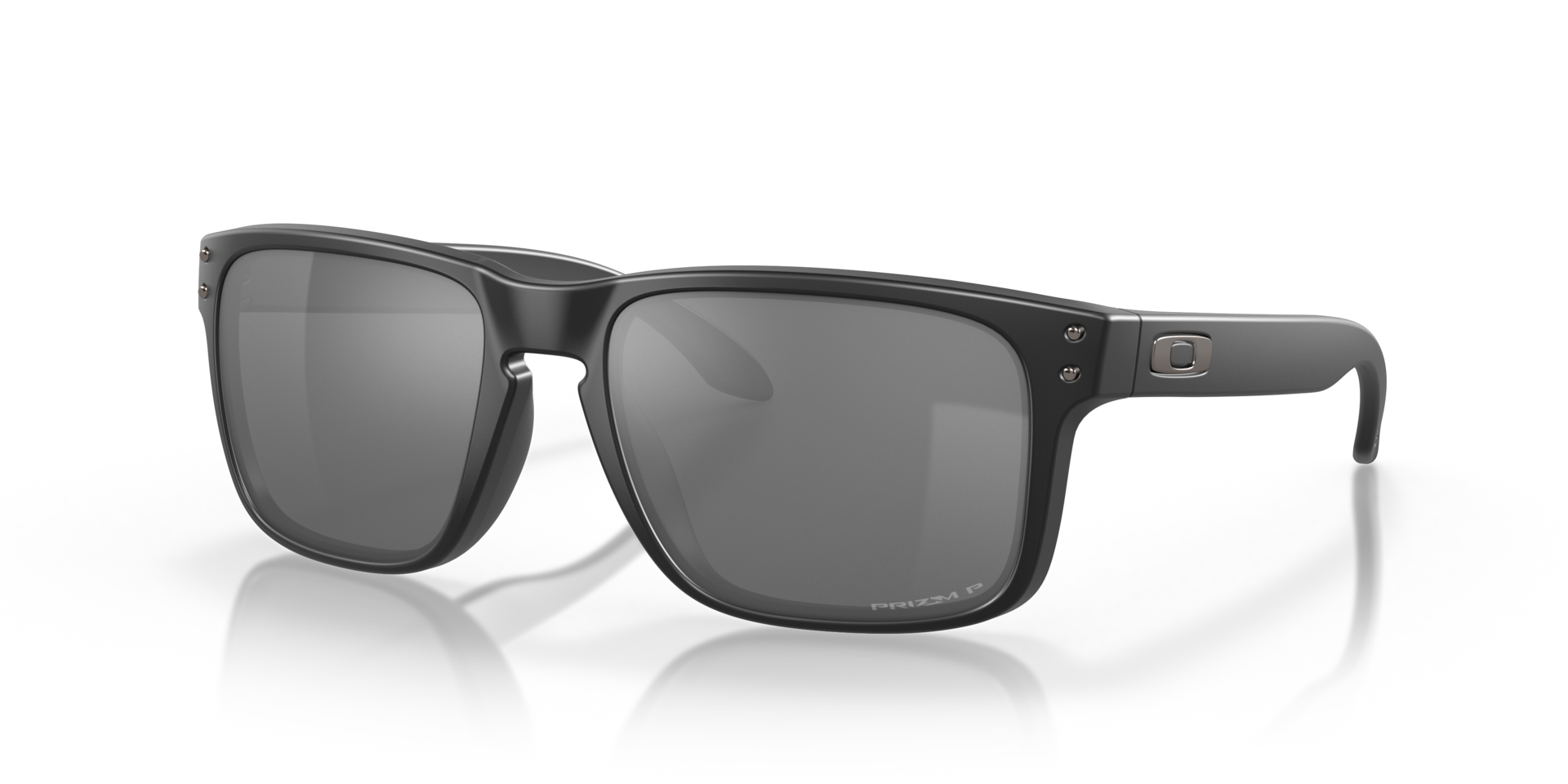Oakley Holbrook Sunglasses angle view - Colour: Matte Black / Prizm Black Polarised