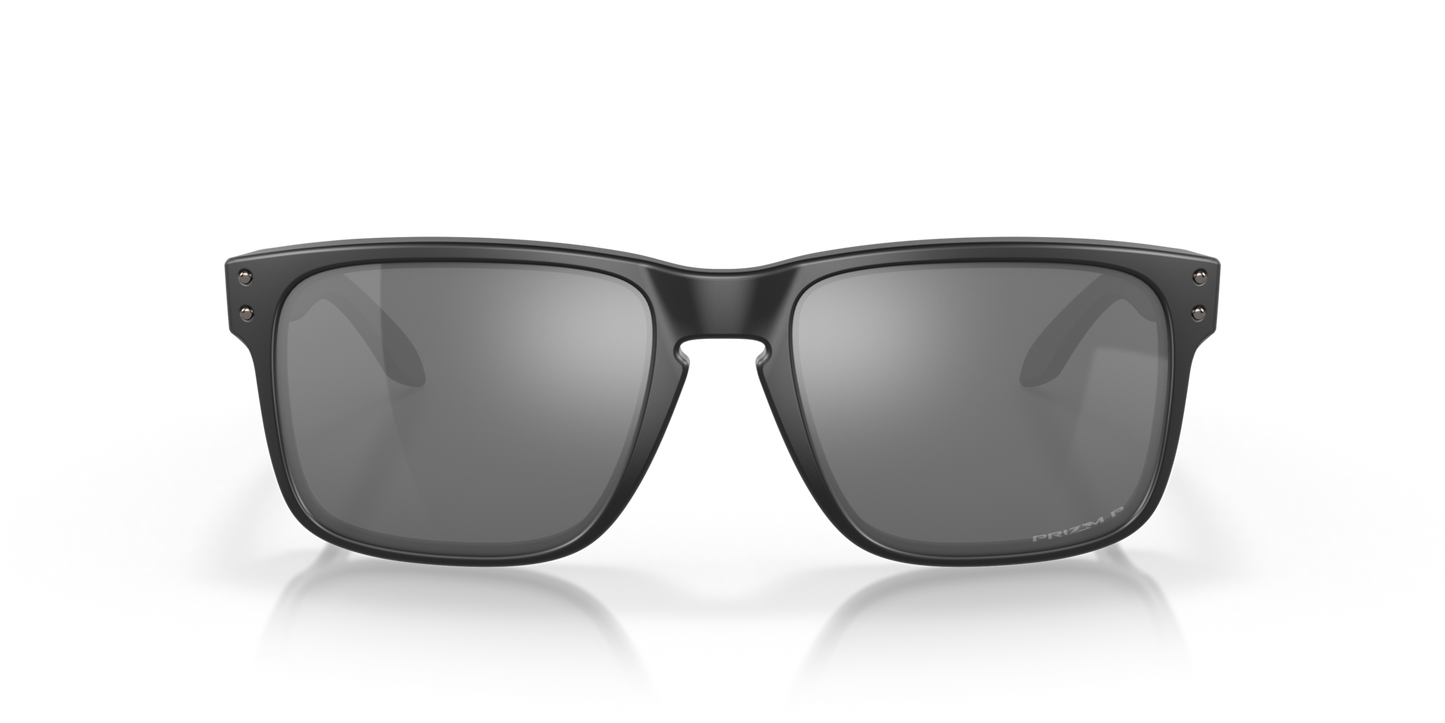 Oakley Holbrook Sunglasses front view - Colour: Matte Black / Prizm Black Polarised