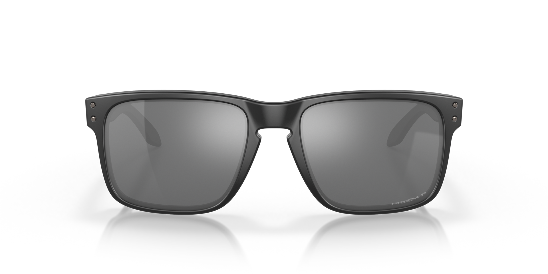 Oakley Holbrook Sunglasses front view - Colour: Matte Black / Prizm Black Polarised