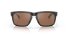 Oakley Holbrook Sunglasses front view - Colour: Matte Black / Prizm Tungsten Polarised