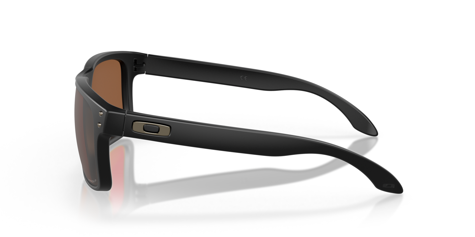 Oakley Holbrook Sunglasses side view - Colour: Matte Black / Prizm Tungsten Polarised