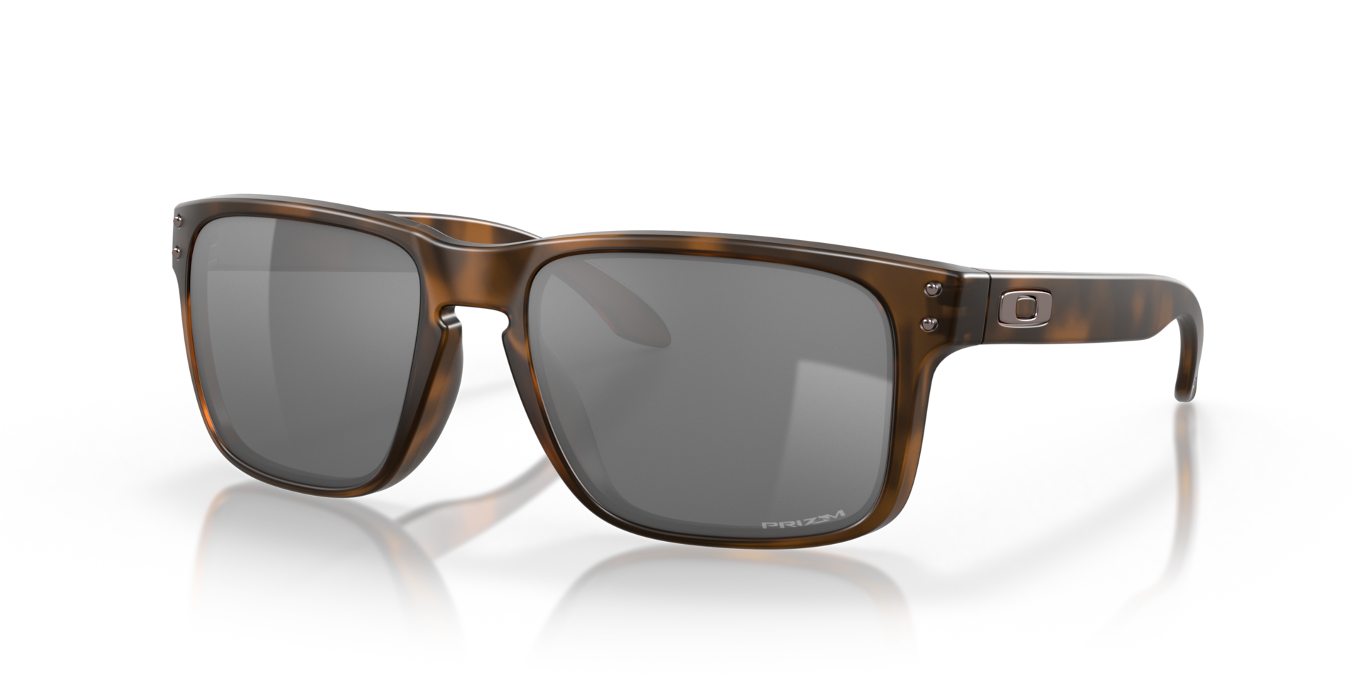 Oakley Holbrook Sunglasses angle view - Colour: Matte Tortoise / Prizm Grey