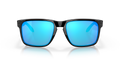 Oakley Holbrook XL Sunglasses front view - Colour: Polished Black / Prizm Sapphire