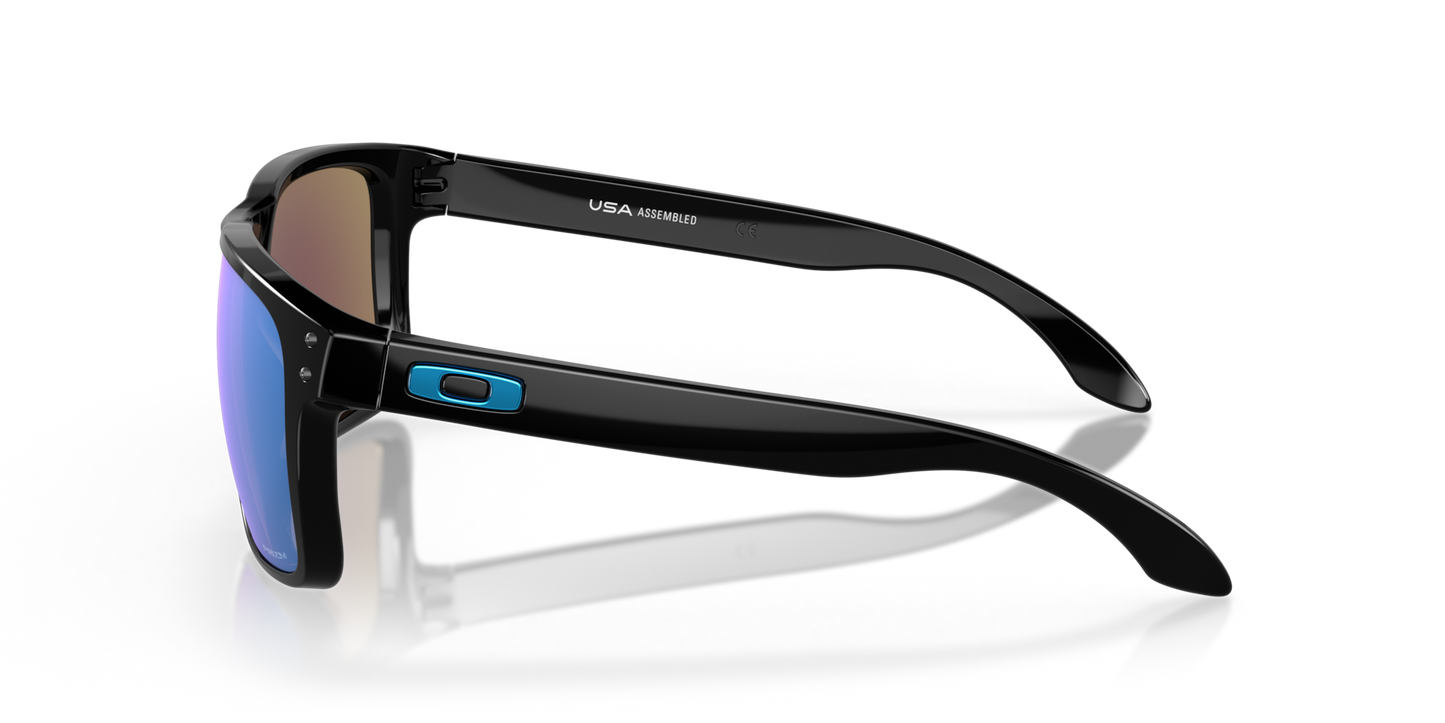 Oakley Holbrook XL Sunglasses side view - Colour: Polished Black / Prizm Sapphire