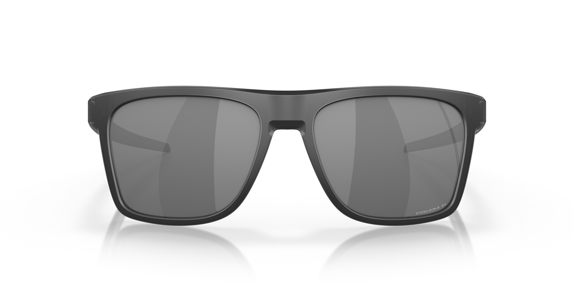 Oakley Leffingwell Sunglasses front view - Colour: Matte Black Ink / Prizm Black