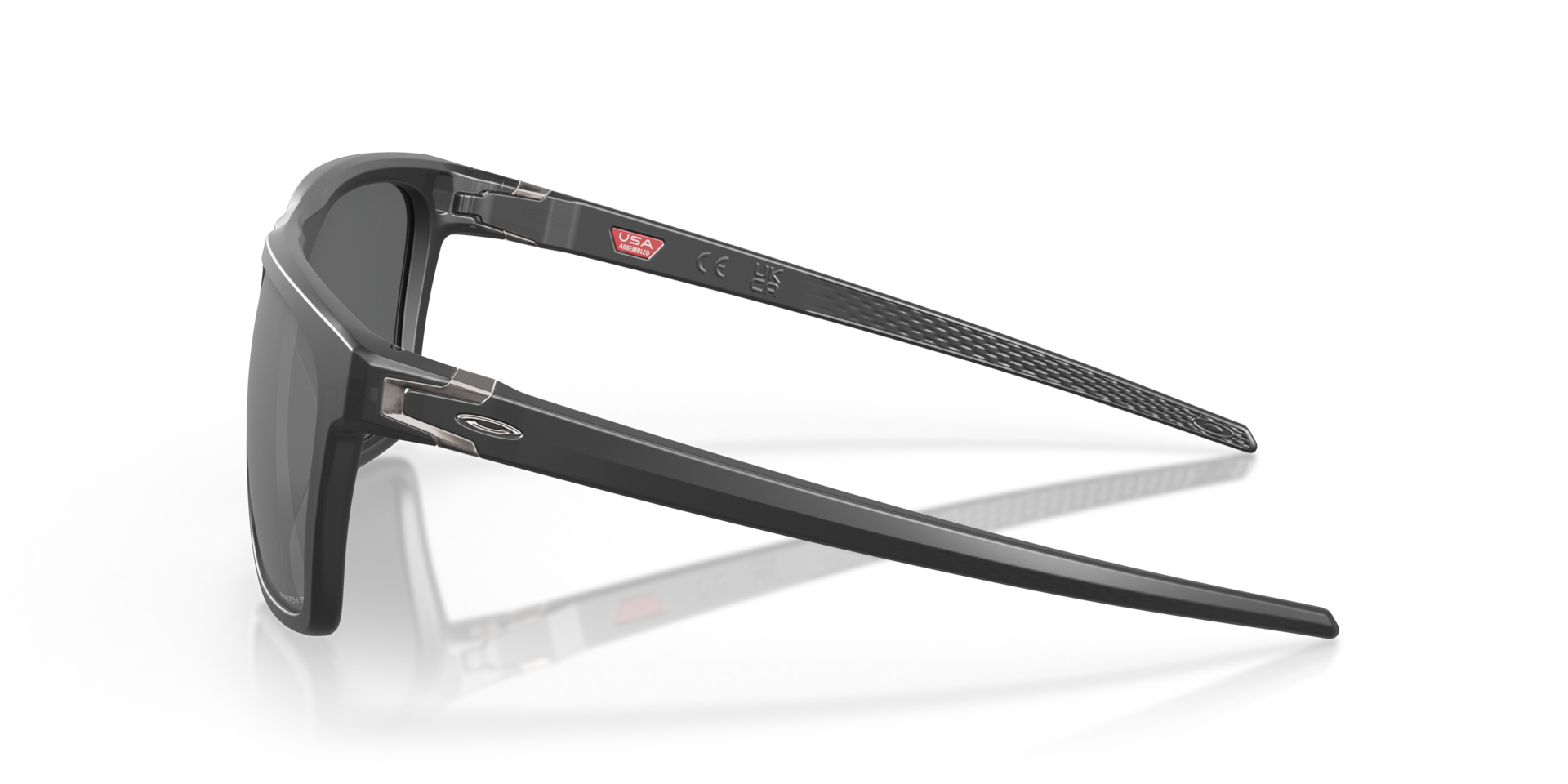 Oakley Leffingwell Sunglasses side view - Colour: Matte Black Ink / Prizm Black