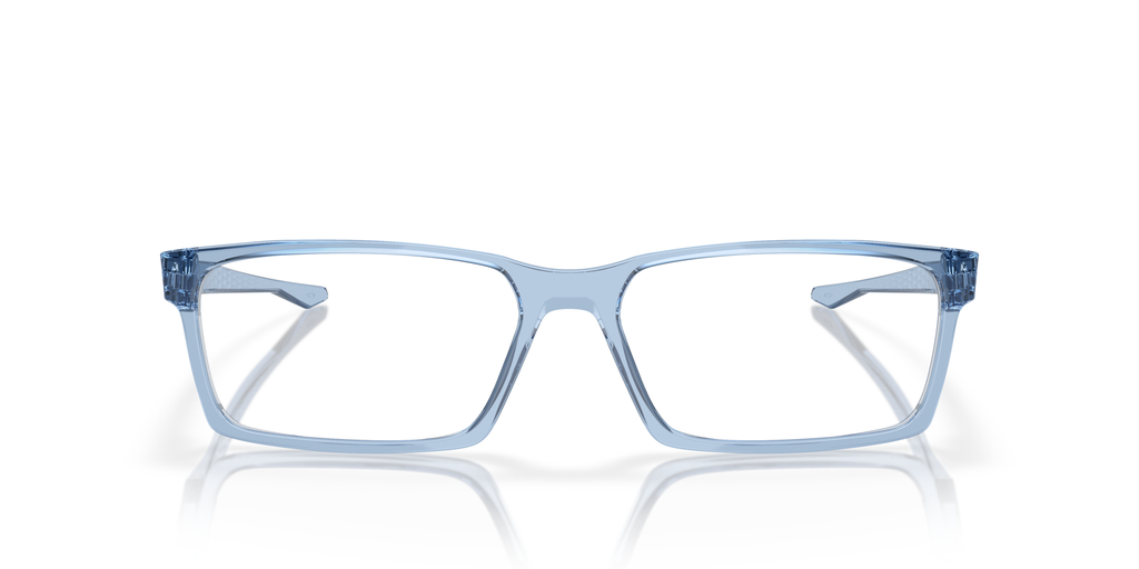Oakley Overhead OX8060 Optical Frames front view - Colour: Transparent Blue