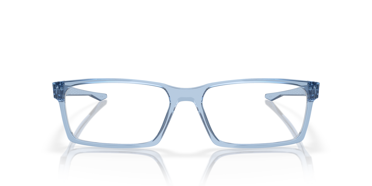 Oakley Overhead OX8060 Optical Frames front view - Colour: Transparent Blue