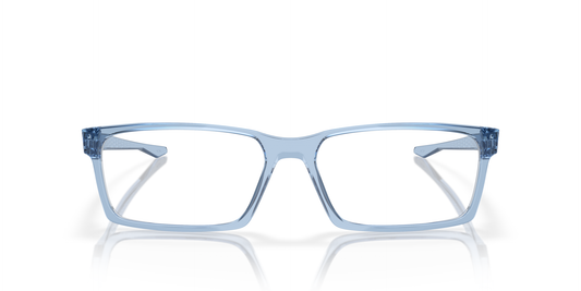 Oakley Overhead OX8060 Optical Frames front view - Colour: Transparent Blue