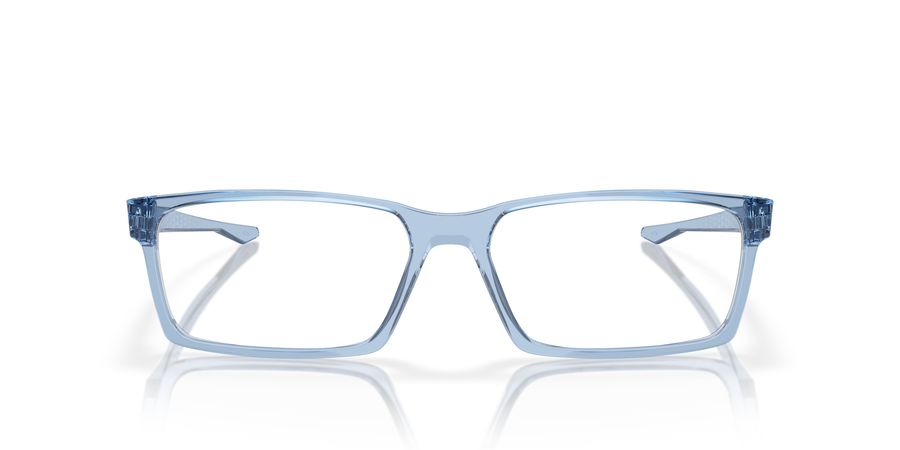 Oakley Overhead OX8060 Optical Frames front view - Colour: Transparent Blue