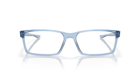 Oakley Overhead OX8060 Optical Frames front view - Colour: Transparent Blue