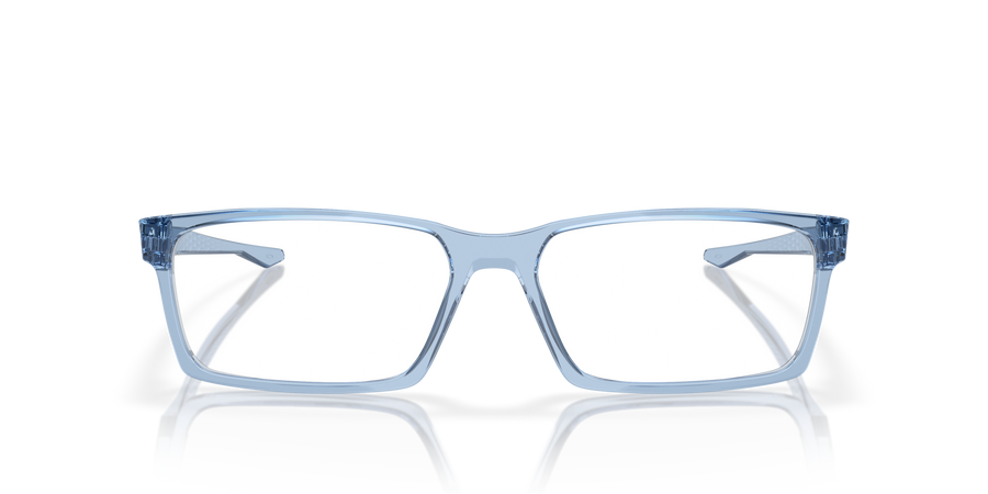 Oakley Overhead OX8060 Optical Frames front view - Colour: Transparent Blue