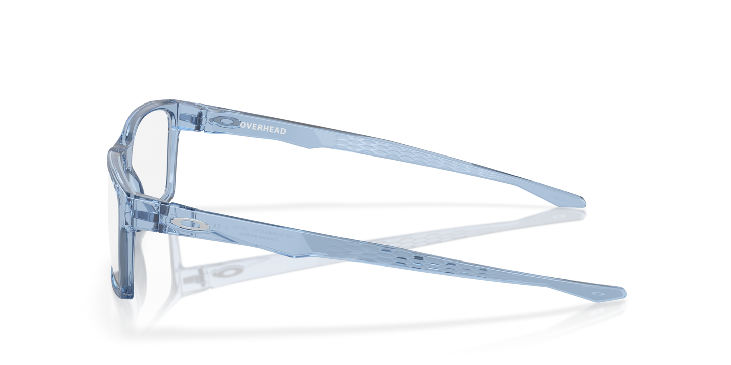 Oakley Overhead OX8060 Optical Frames side view - Colour: Transparent Blue