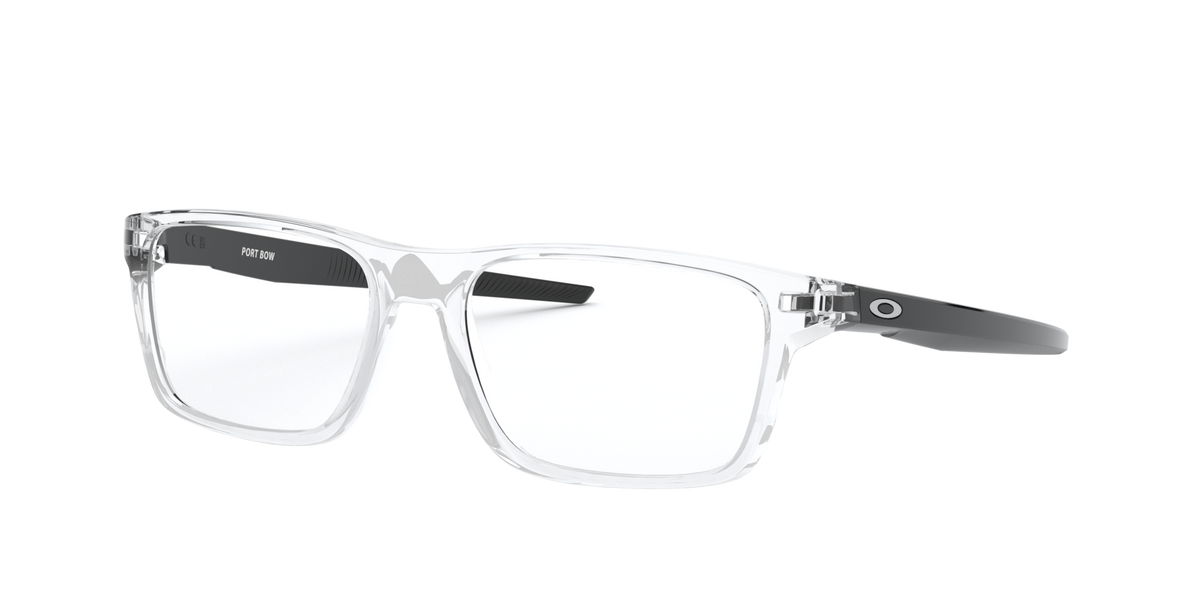 Oakley Port Bow OX8164 Optical Frames angle view - Colour: Polished Clear