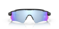 Oakley Radar EV Path Sunglasses front view - Colour: Matte Black / Prizm Deep Water Polarised
