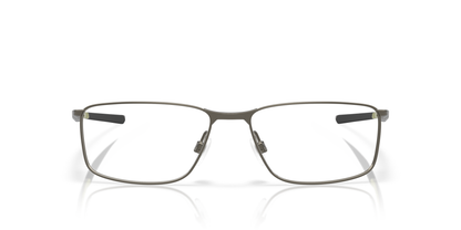 Oakley Socket 5.0 OX3217 Optical Frames front view - Colour: Matte Gunmetal with Olive Detail