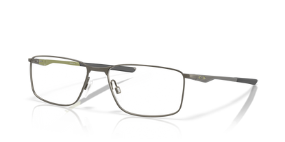 Oakley Socket 5.0 OX3217 Optical Frames angle view - Colour: Matte Gunmetal with Olive Detail