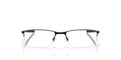 Oakley Socket 5.5 OX3218 Optical Frames front view - Colour: Satin Black with Olive Temples