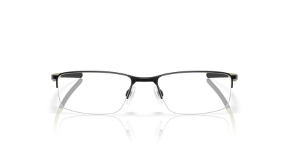 Oakley Socket 5.5 OX3218 Optical Frames front view - Colour: Satin Black with Olive Temples