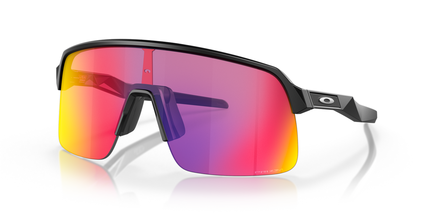 Oakley Sutro Lite Sunglasses angle view - Colour: Matte Black / Prizm Road