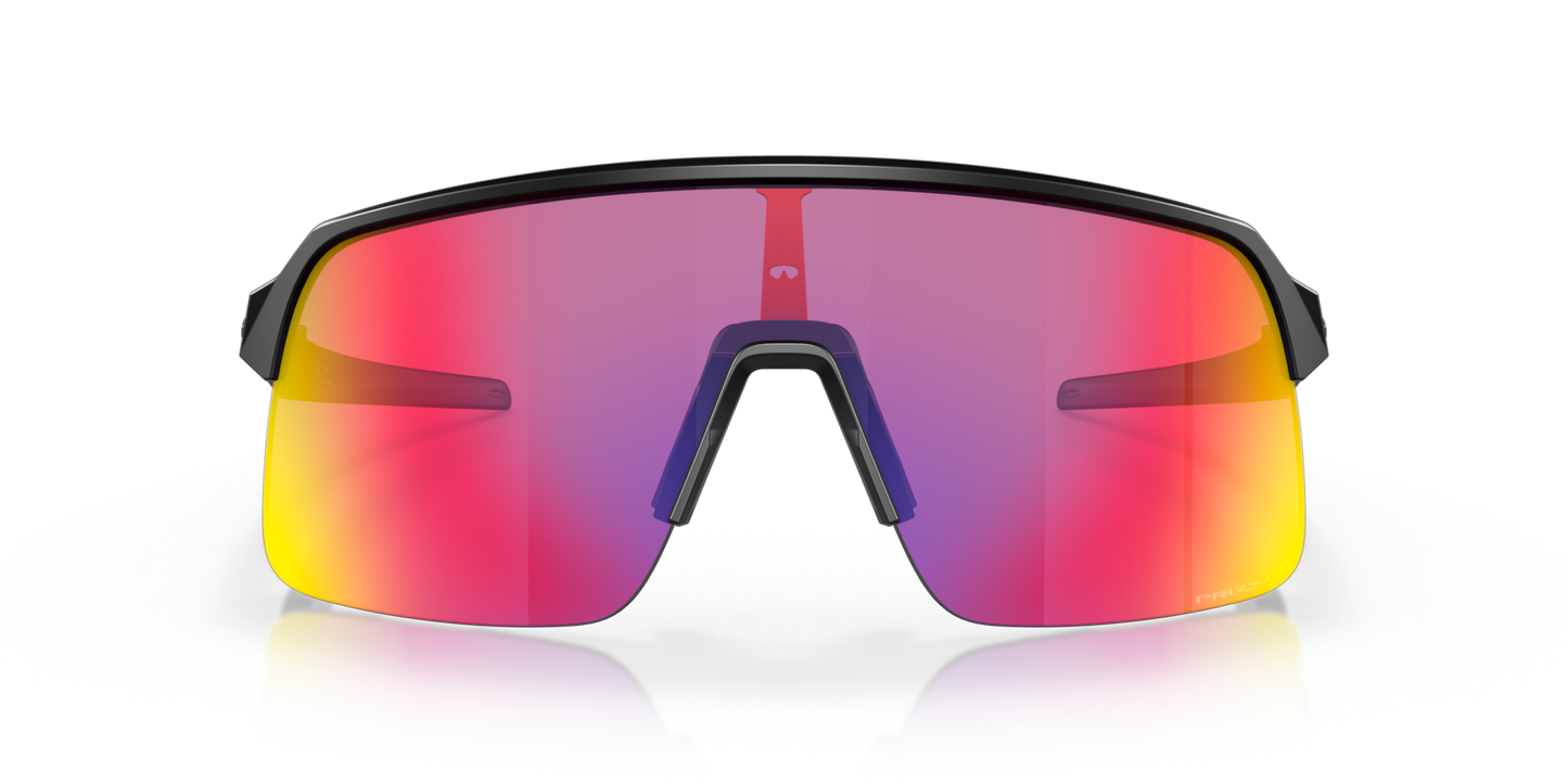 Oakley Sutro Lite Sunglasses front view - Colour: Matte Black / Prizm Road