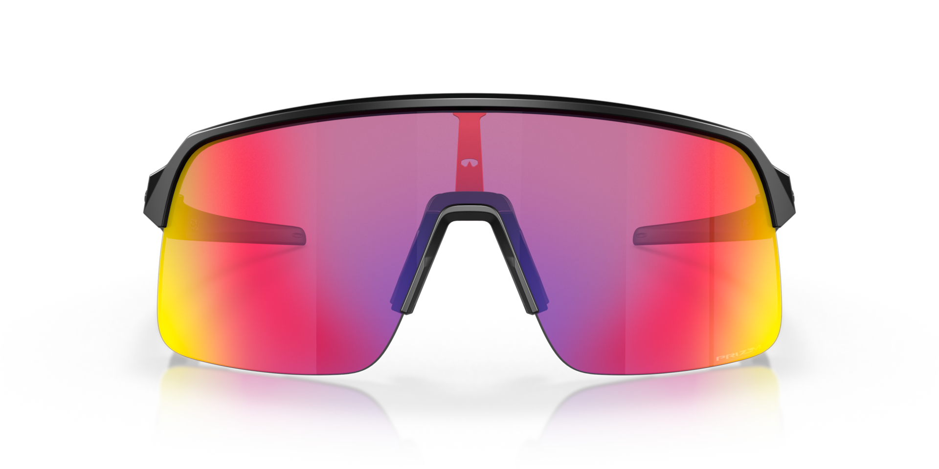 Oakley Sutro Lite Sunglasses front view - Colour: Matte Black / Prizm Road