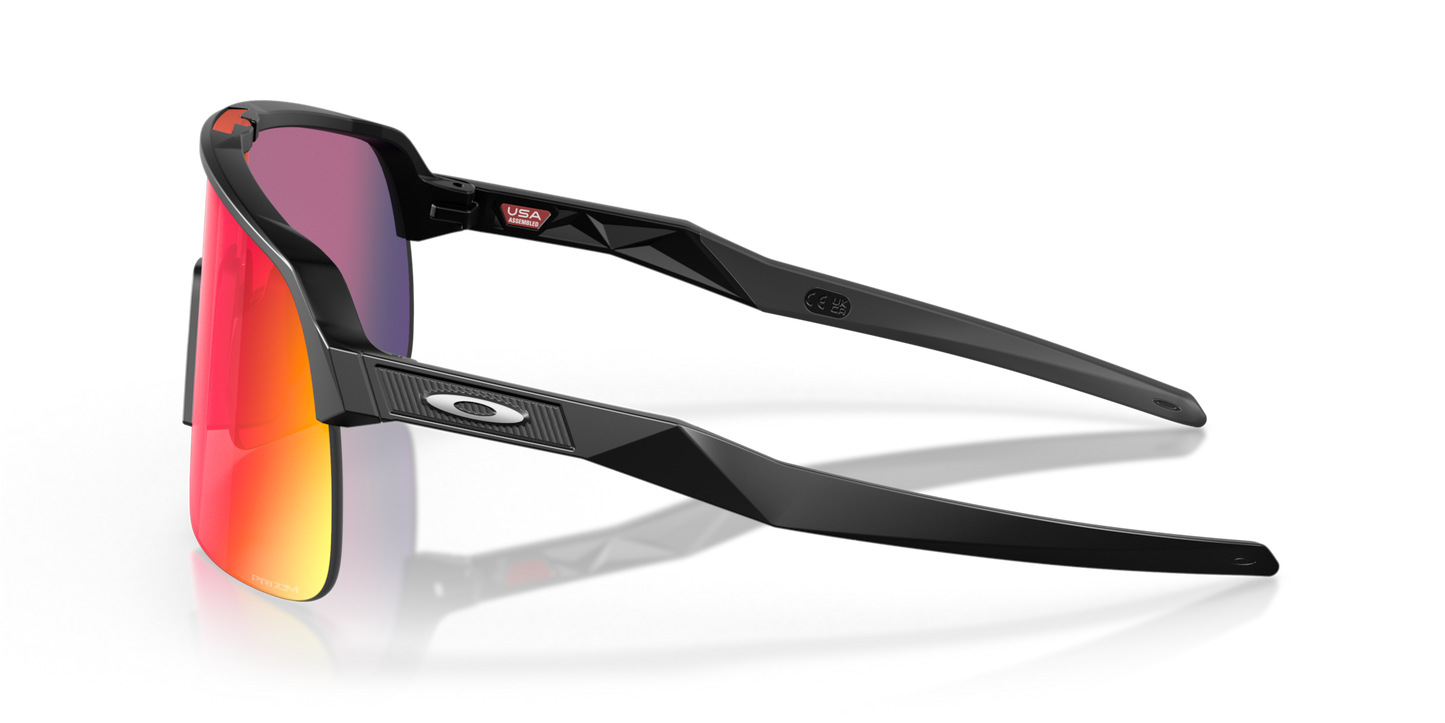Oakley Sutro Lite Sunglasses side view - Colour: Matte Black / Prizm Road
