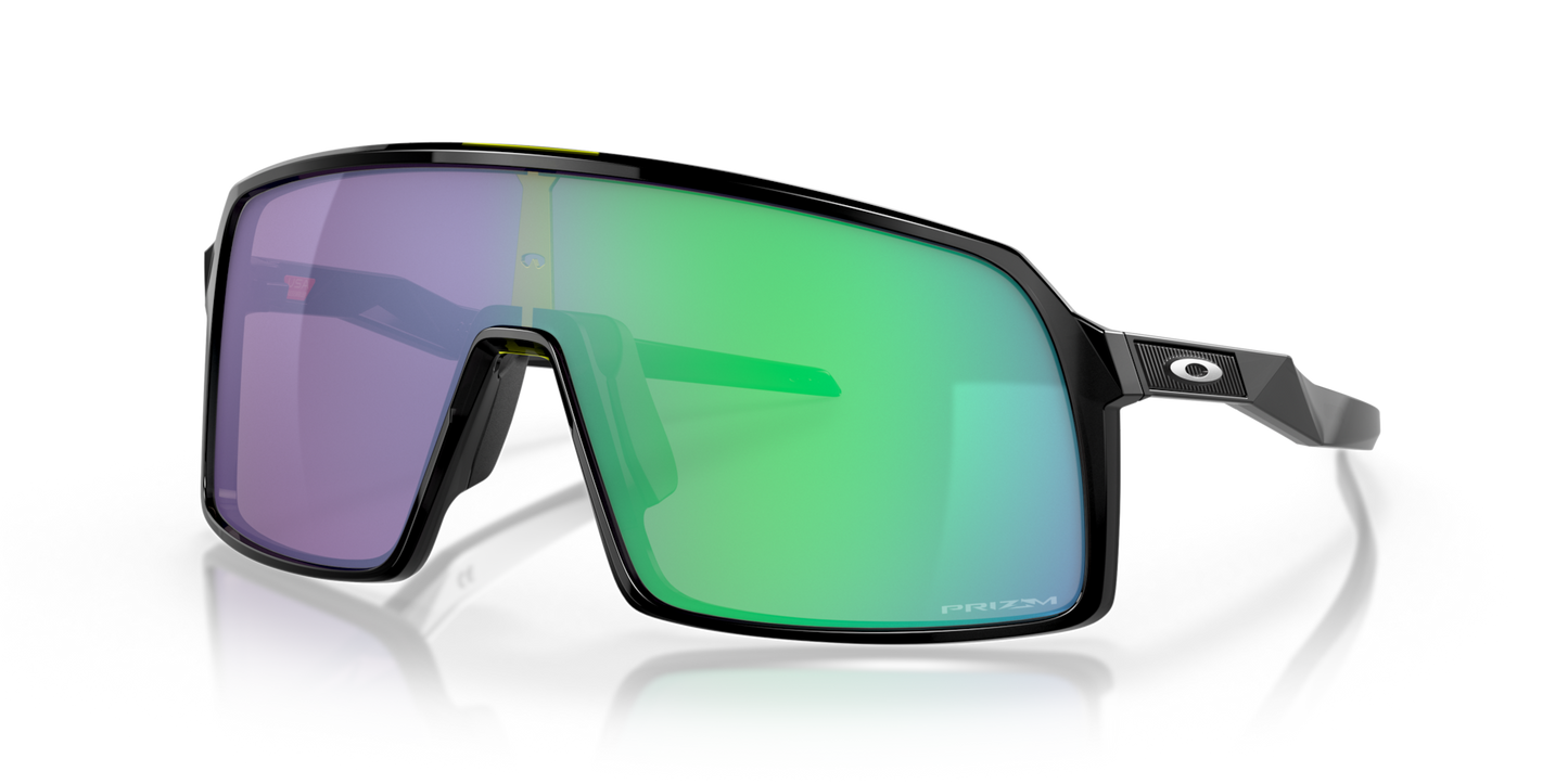 Oakley Sutro Sunglasses angle view - Colour: Black Ink / Prizm Jade