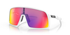 Oakley Sutro Sunglasses angle view - Colour: Matte White / Prizm Road