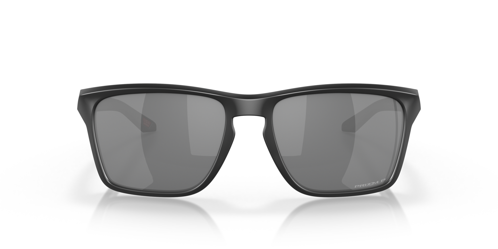 Oakley Sylas Sunglasses front view - Colour: Matte Black / Prizm Black Polarised