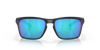Oakley Sylas Sunglasses front view - Colour: Matte Black / Prizm Sapphire Polarised